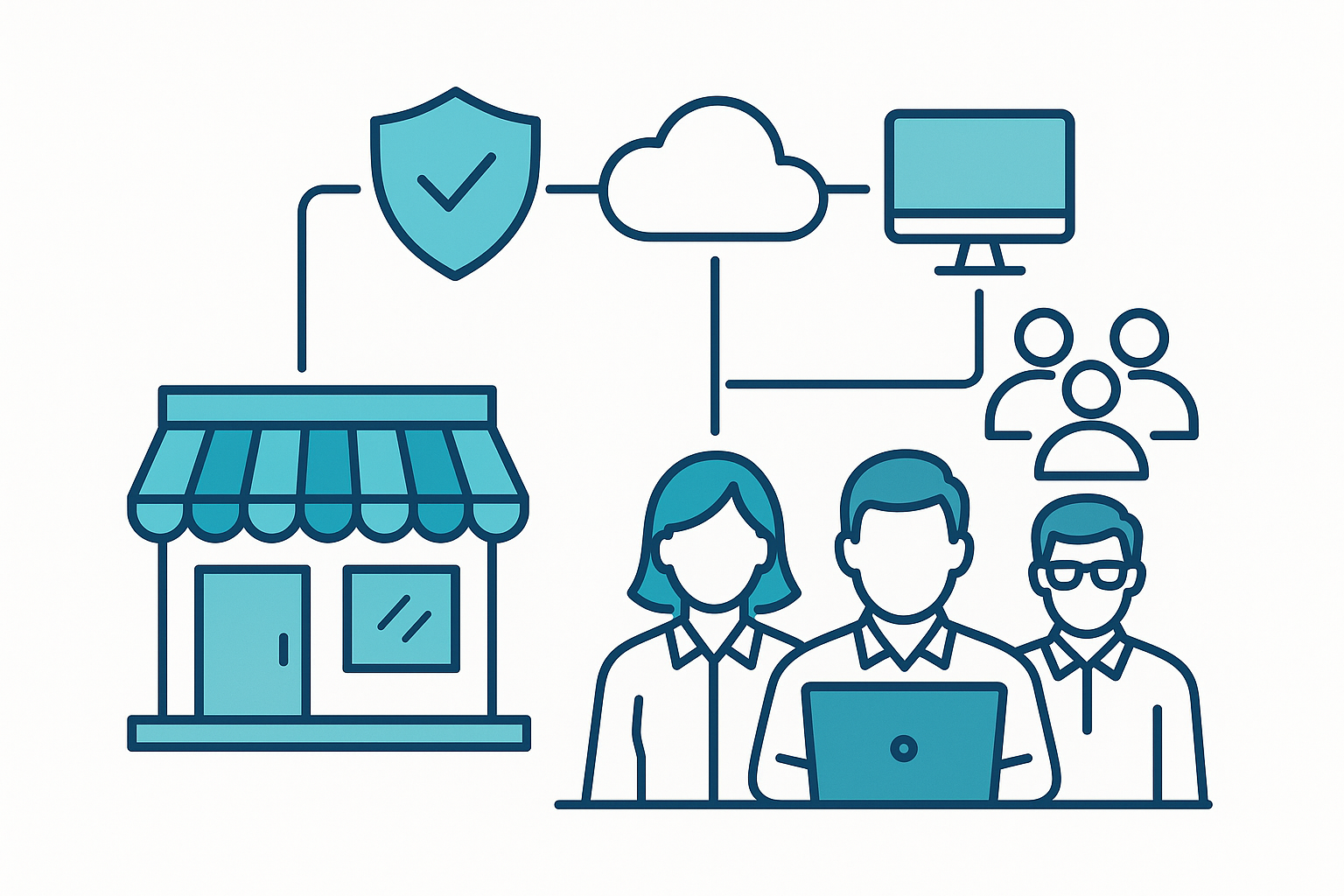 Managed IT team supporting small business value and pricing transparency
