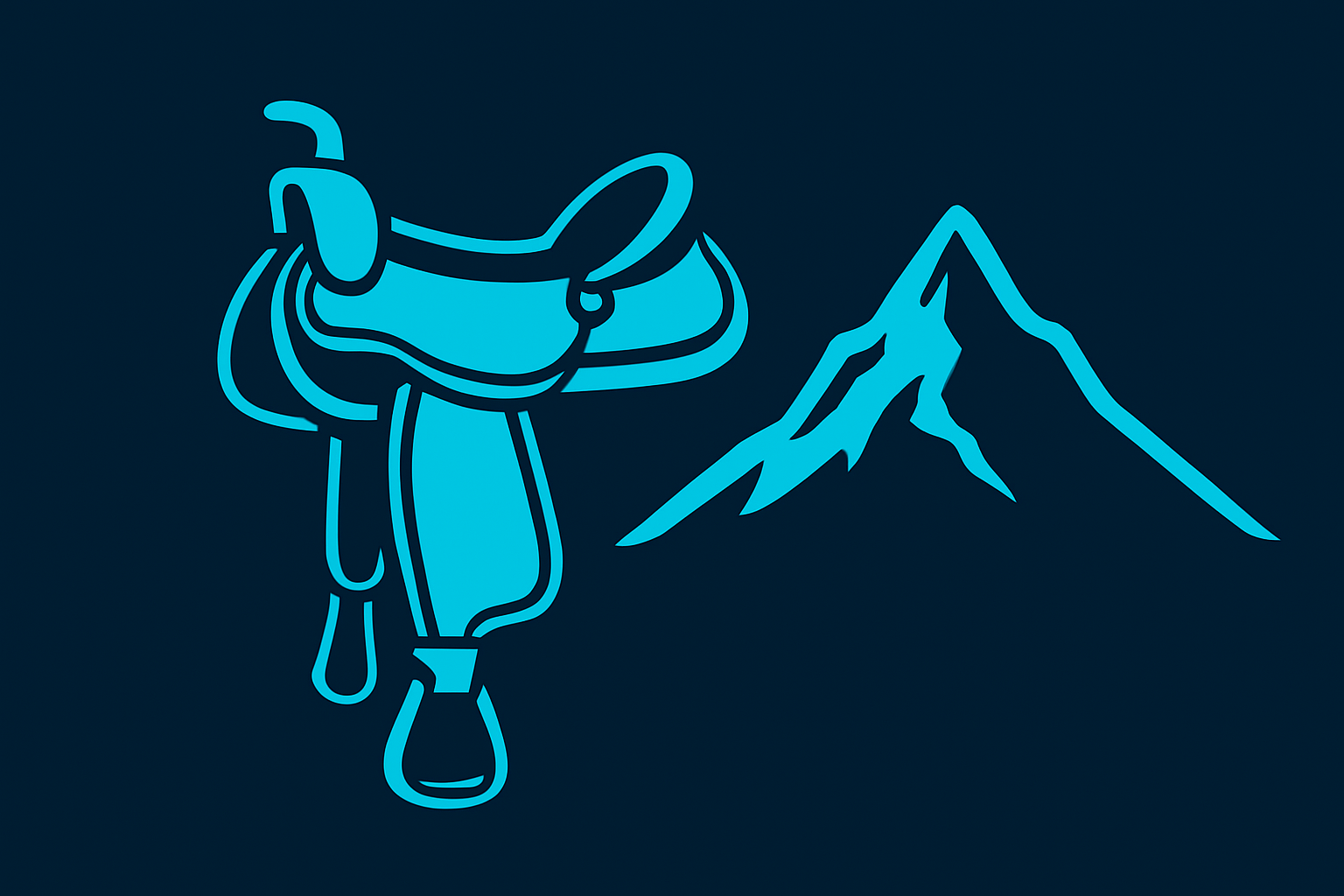 Saddle and mountain peak illustrating the journey from rodeo arena to leadership coaching