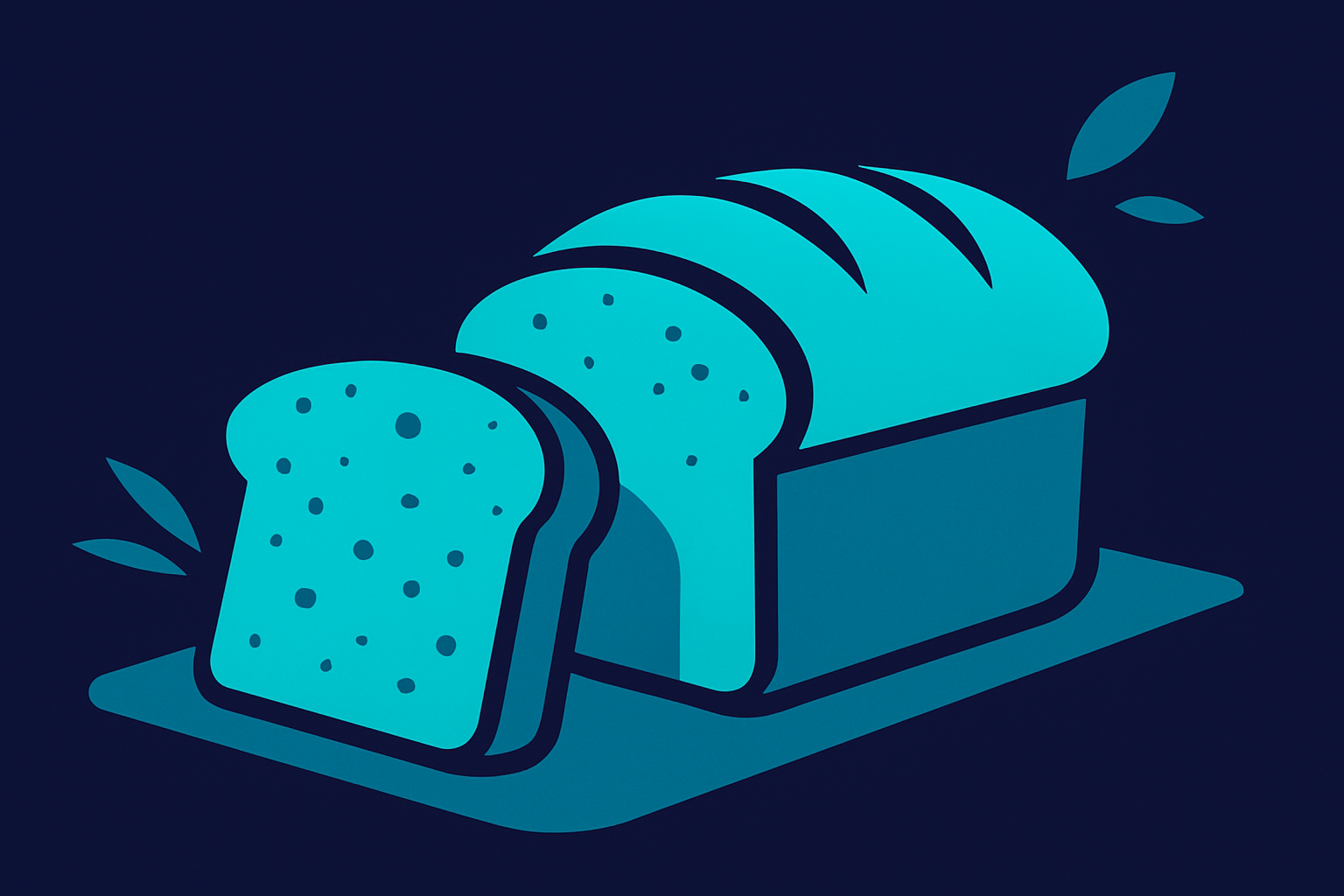 Giving illustration showing a whole loaf of bread next to a single slice, representing reciprocity in business relationships
